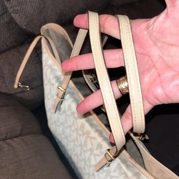 MK Canvas Mono Large Tote - Picture 9 of 10